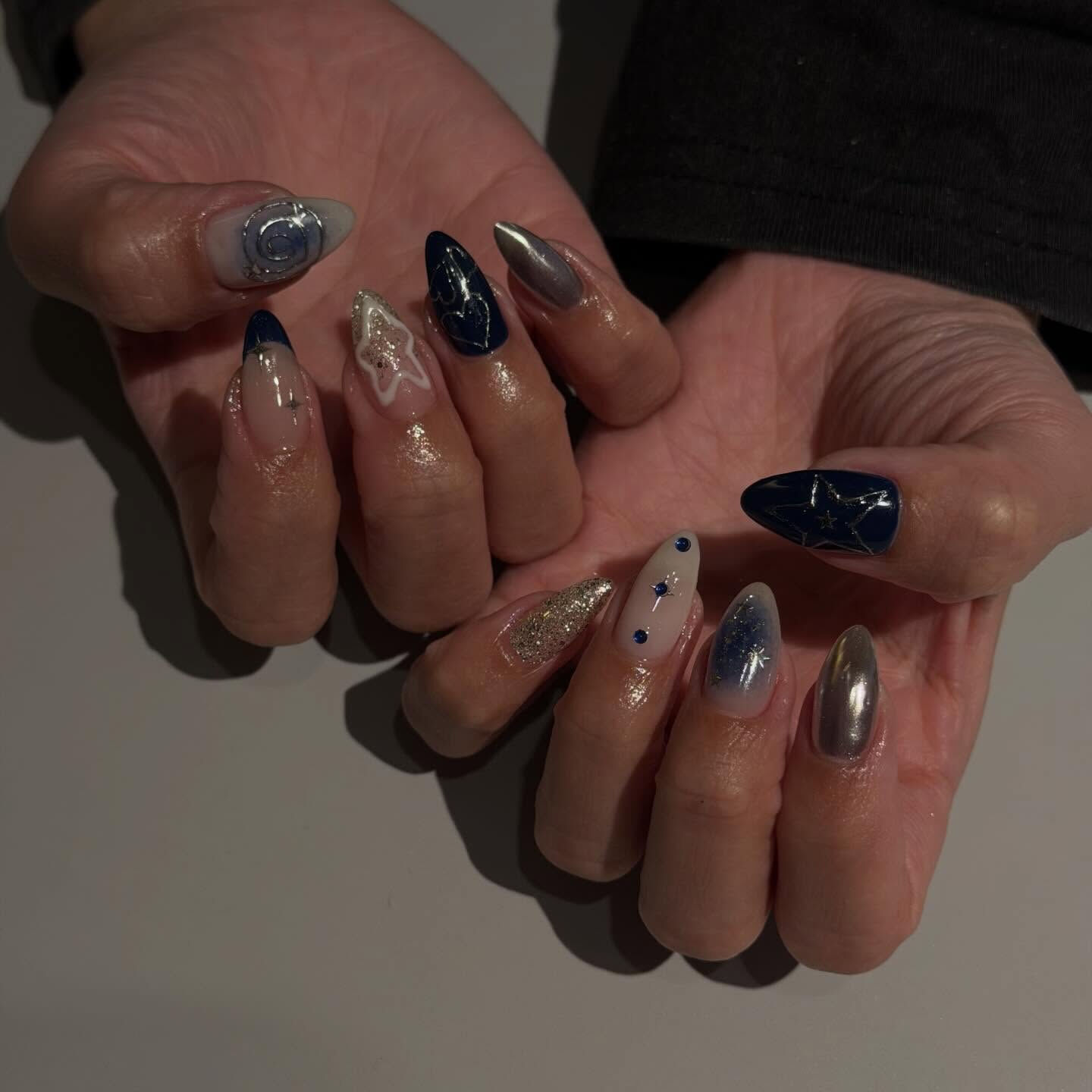 navy × silver🌀⋆꙳✮