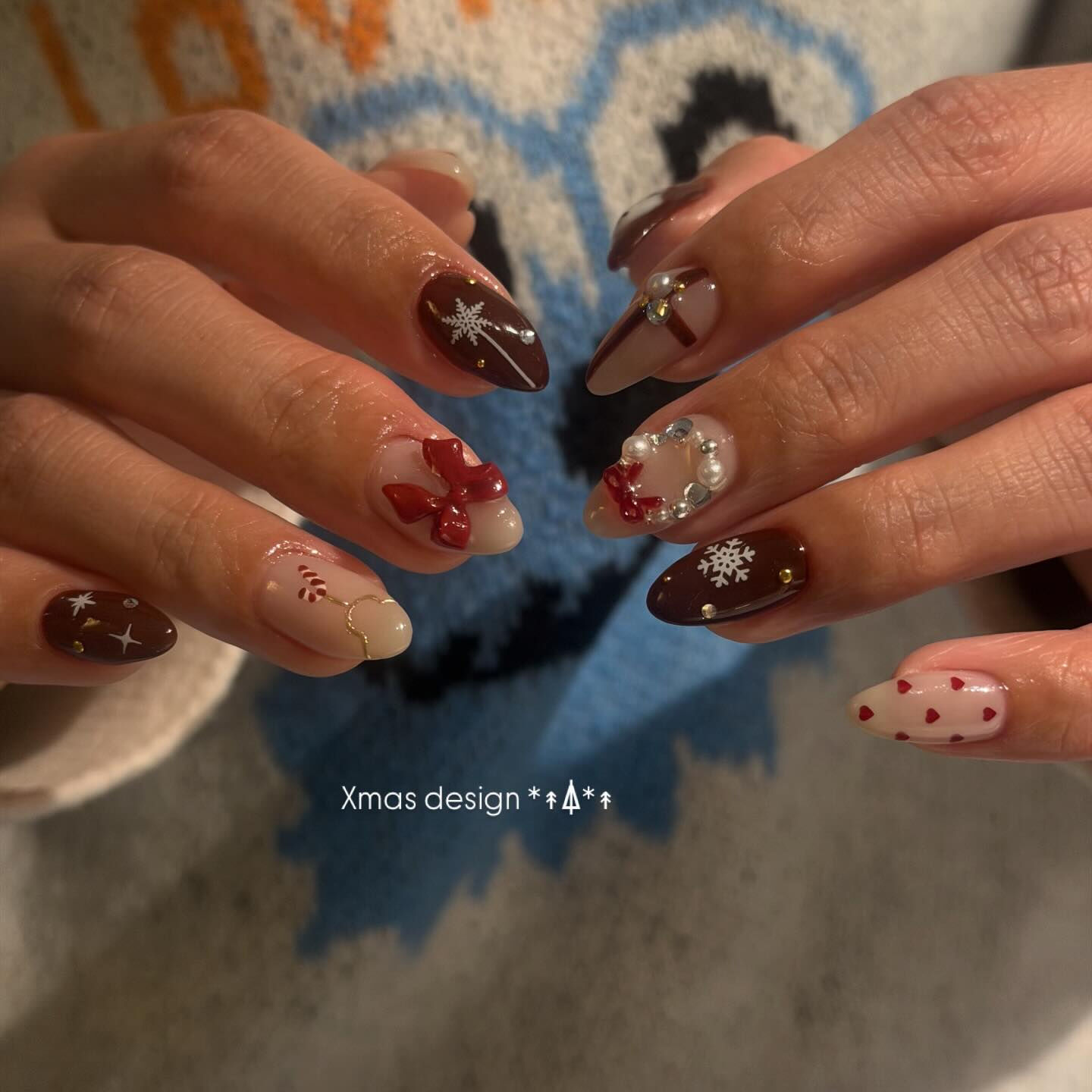christmas nail🎄♥️