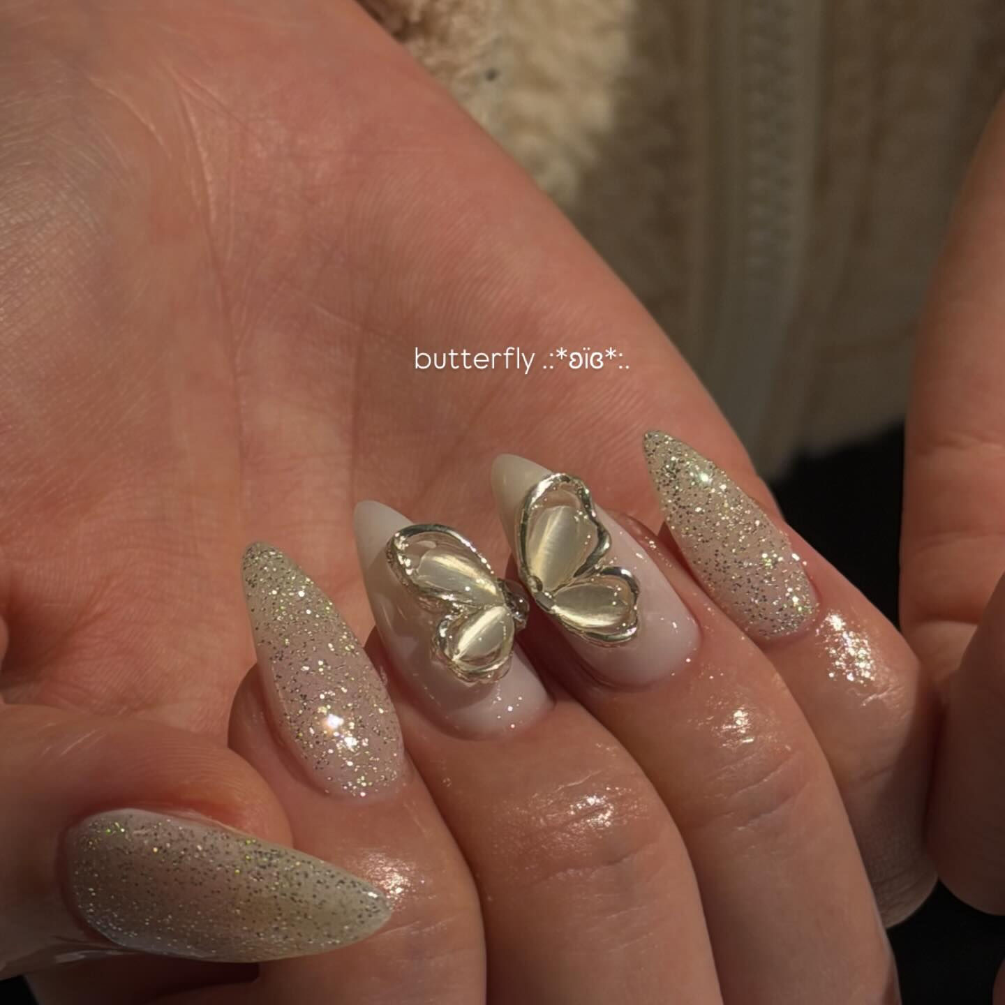 simple whitenail🤍🕊