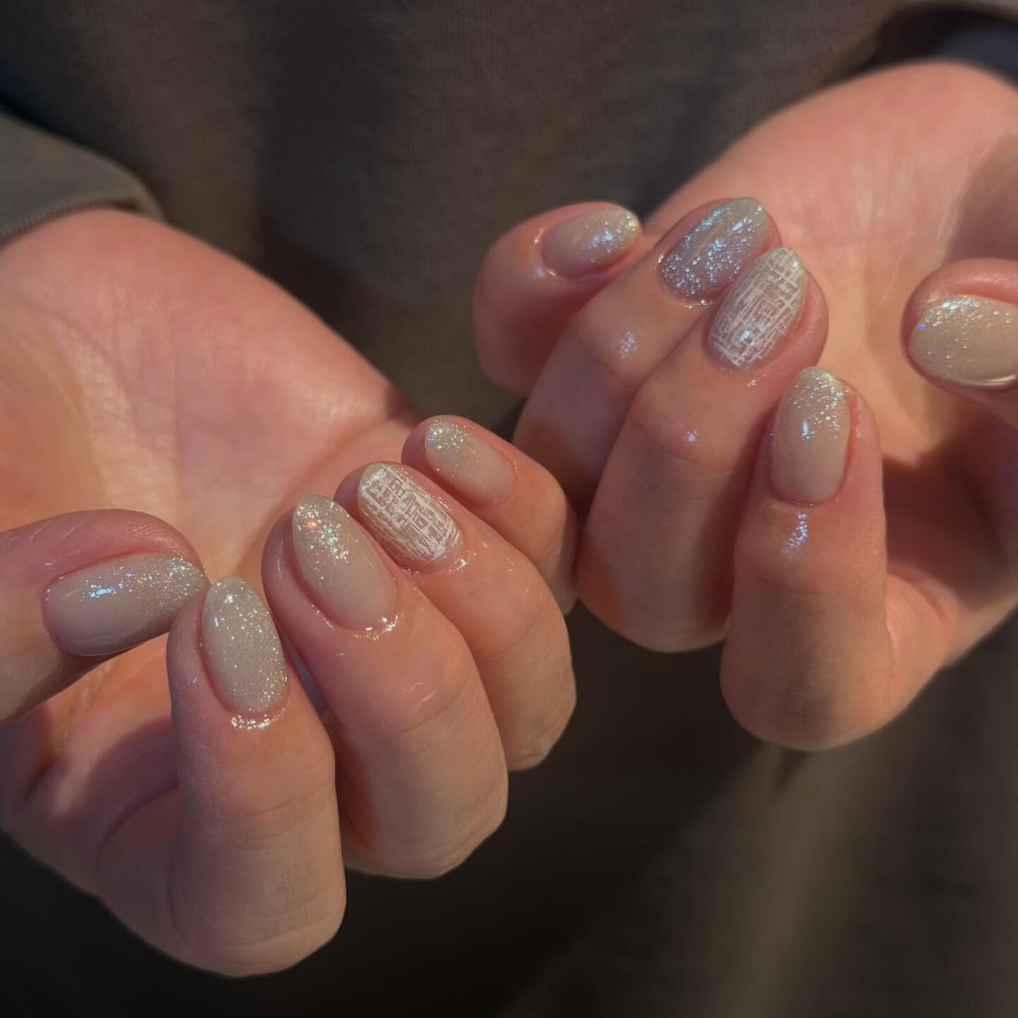 white nail‎‎🤍🫧‪